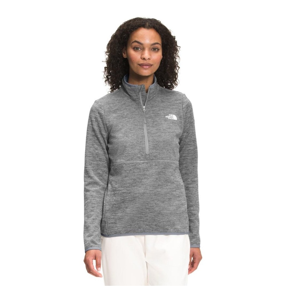 The North Face Gray Canyonlands 1/4 zip fleece sweater medium